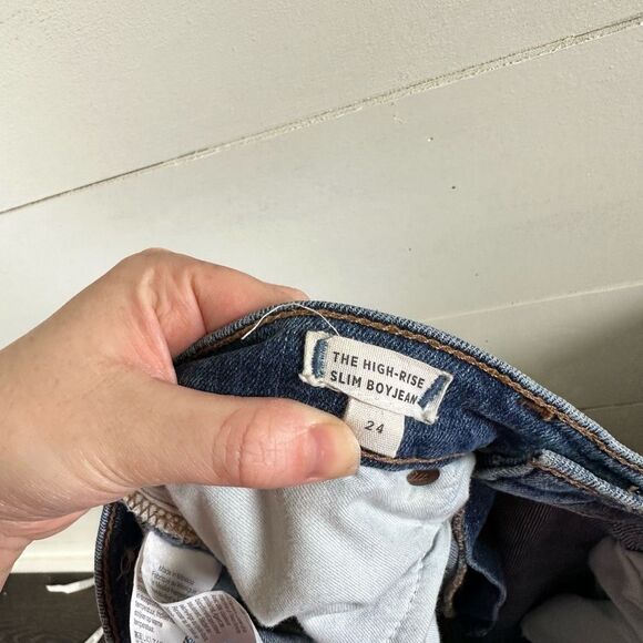 Madewell Women’s 24 High Rise Slim Boyjean Frisco Wash Jeans - Picture 6 of 8